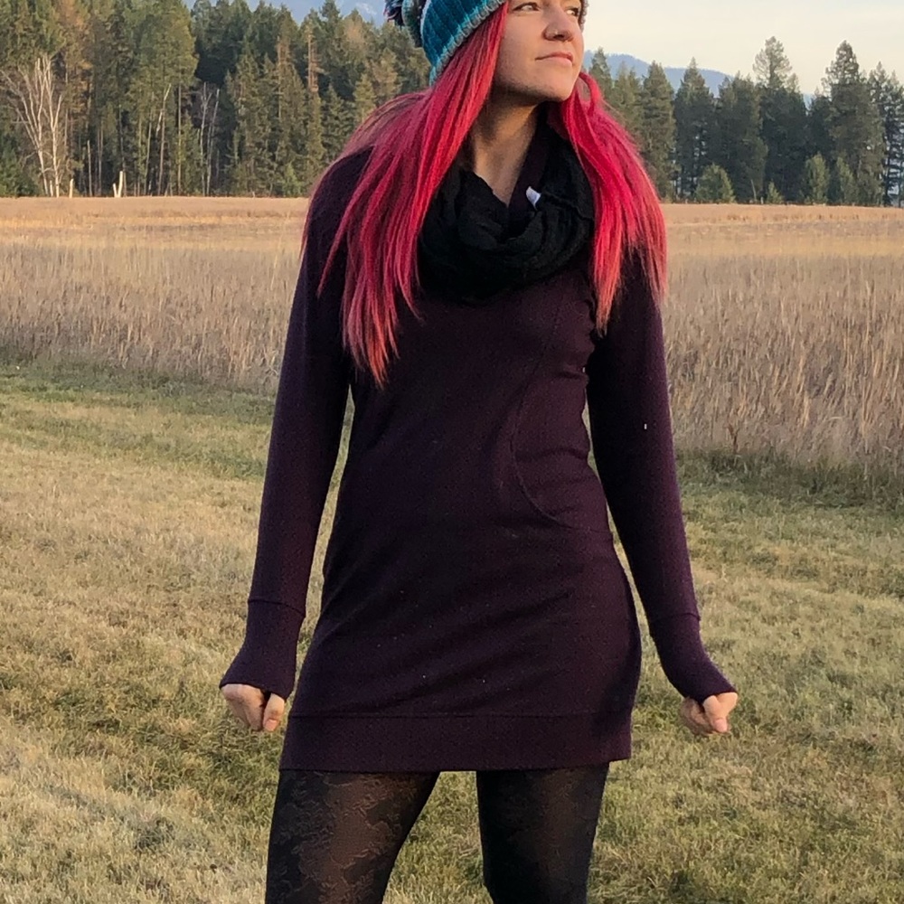Sweater dress with POCKETS